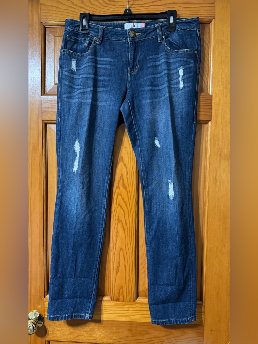 CABI distressed skinny jeans Size 8
